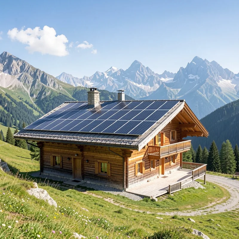 Chalet autonome en énergie en montagne : le guide solaire